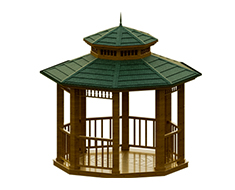 Ahşap Sekizgen Gazebo 300x300x330 (LWH) 0070137  