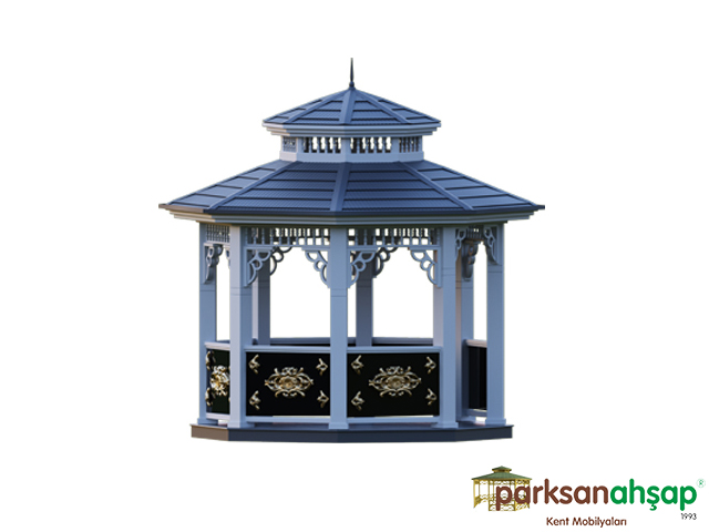 Metal Sekizgen Gazebo 300x300x350 (LWH) 0070224 
