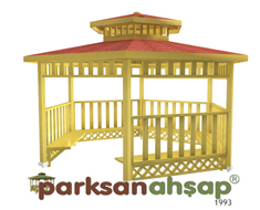 Ahşap Çardak Altıgen 400(L)x400(W)x330(H)-70150