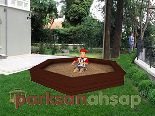 Ahşap Kum Havuzu 300(L)x300(W)x35(H) - 71355