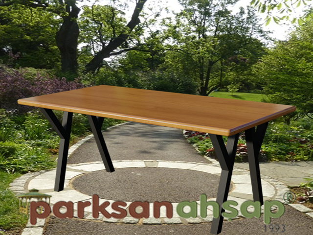 Ahşap Dikdörtgen Masa (Profil Ayak) 145(L)x70(W)x75(H)-70747