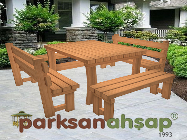 Bahçe Mobilyaları (Oturma Grubu) 250(L)x248(W)x75(H) 70794