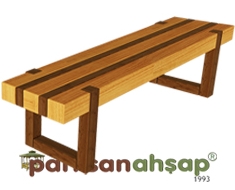 Ahşap Bank 140(L)x40(W)x45(H) - 70612