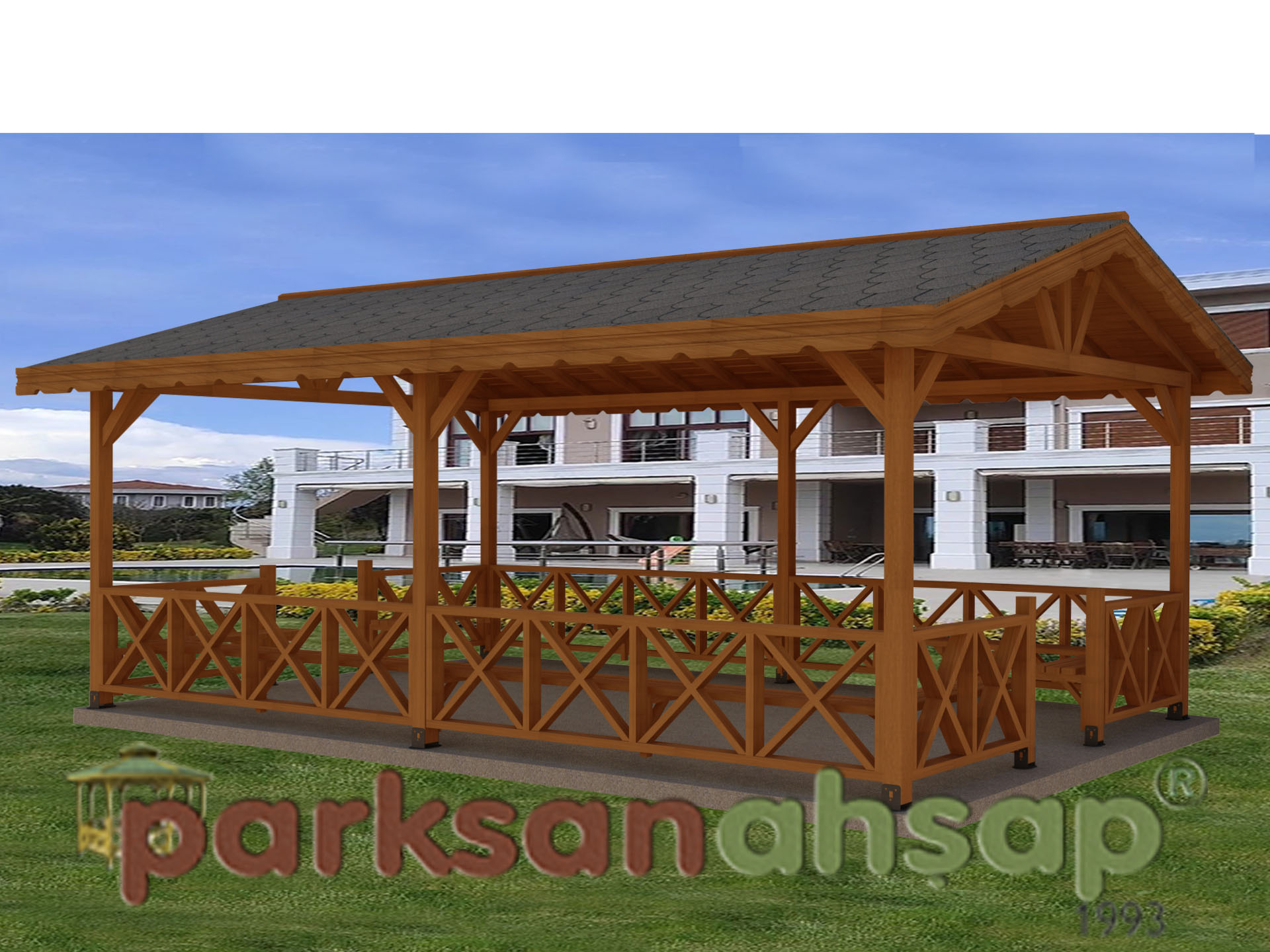Ahşap Kamelya Dikdörtgen 400(L)x700(W)x330(H) - 70244 