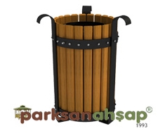 Dış Mekan Ahşap Çöp Kovası 35(W)x57(H) - 70909
