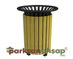 Dış Mekan Ahşap Çöp Kovası 46(W)x65(H) - 70915