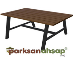 Ahşap Dikdörtgen Masa (Profil Ayak) 120(L)x60(W)x75(H)-70746