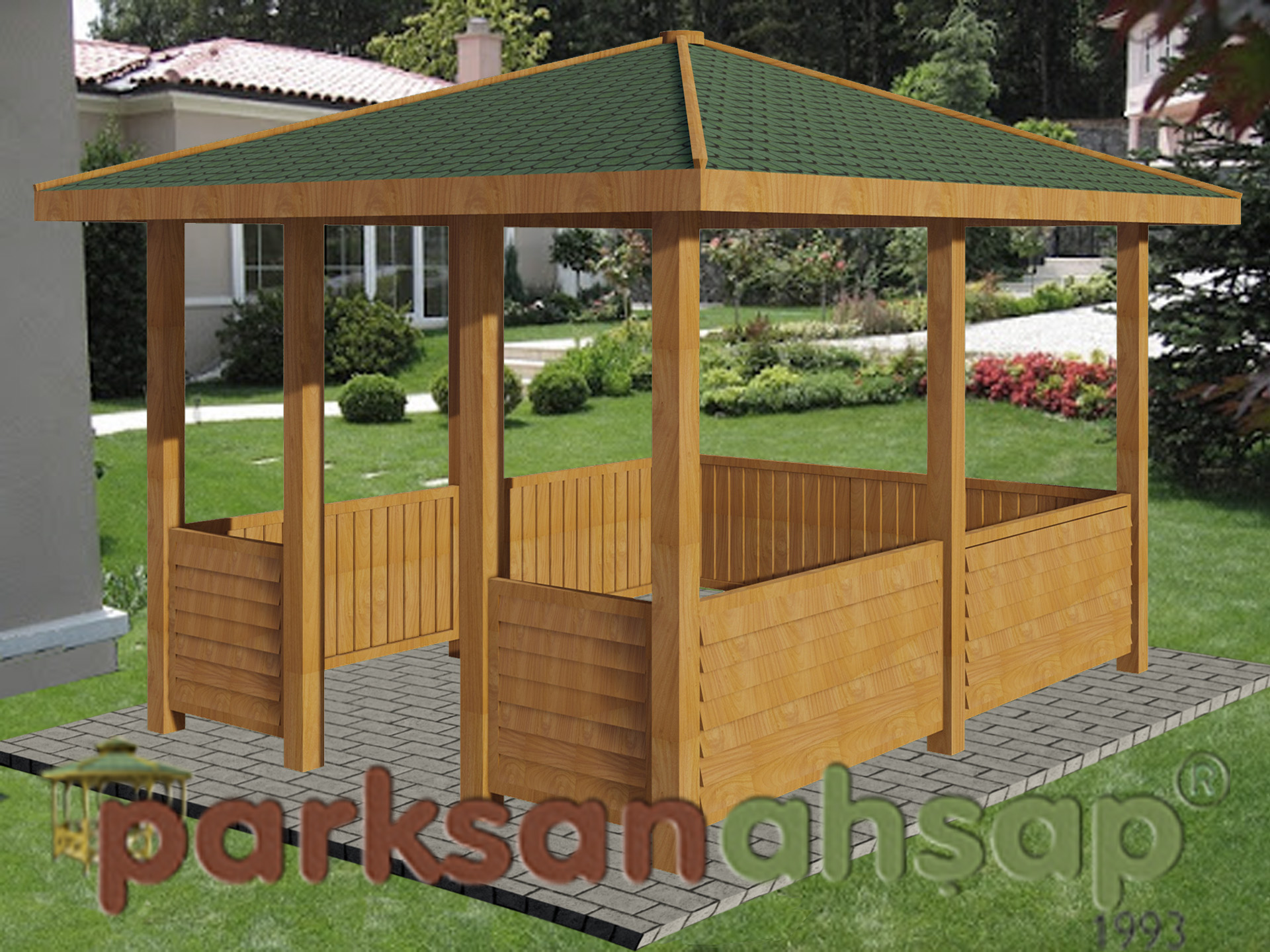 Ahşap Kamelya Dikdörtgen 300(L)x400(W)x300(H) - 70216