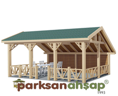 Ahşap Kamelya Dikdörtgen 300(L)x600(W)x330(H) - 70228