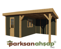 Ahşap Tek Odalı Kamelya 300(L)x640(W)x300(H) - 70266 