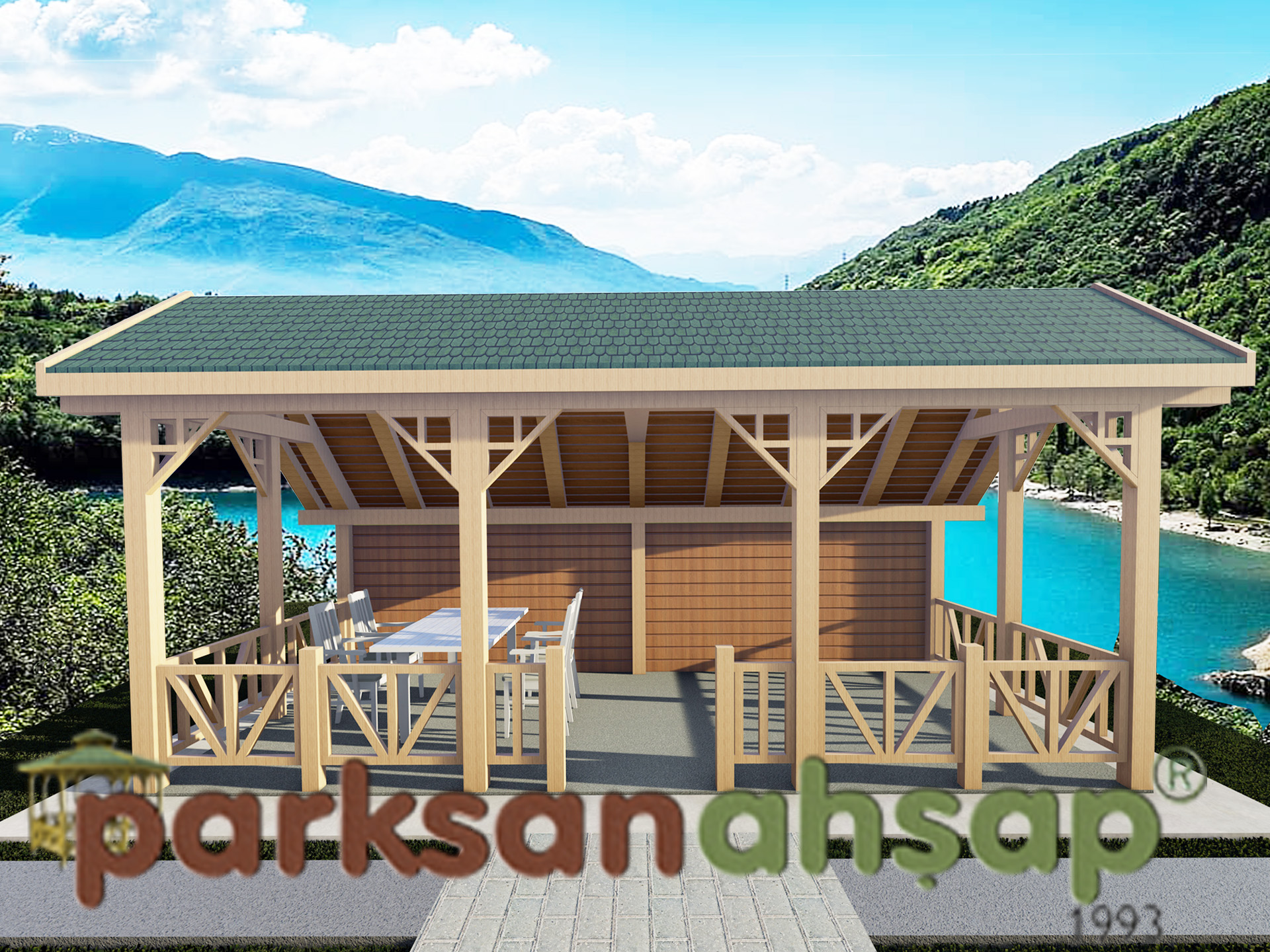 Ahşap Kamelya Dikdörtgen 300(L)x600(W)x330(H) - 70228