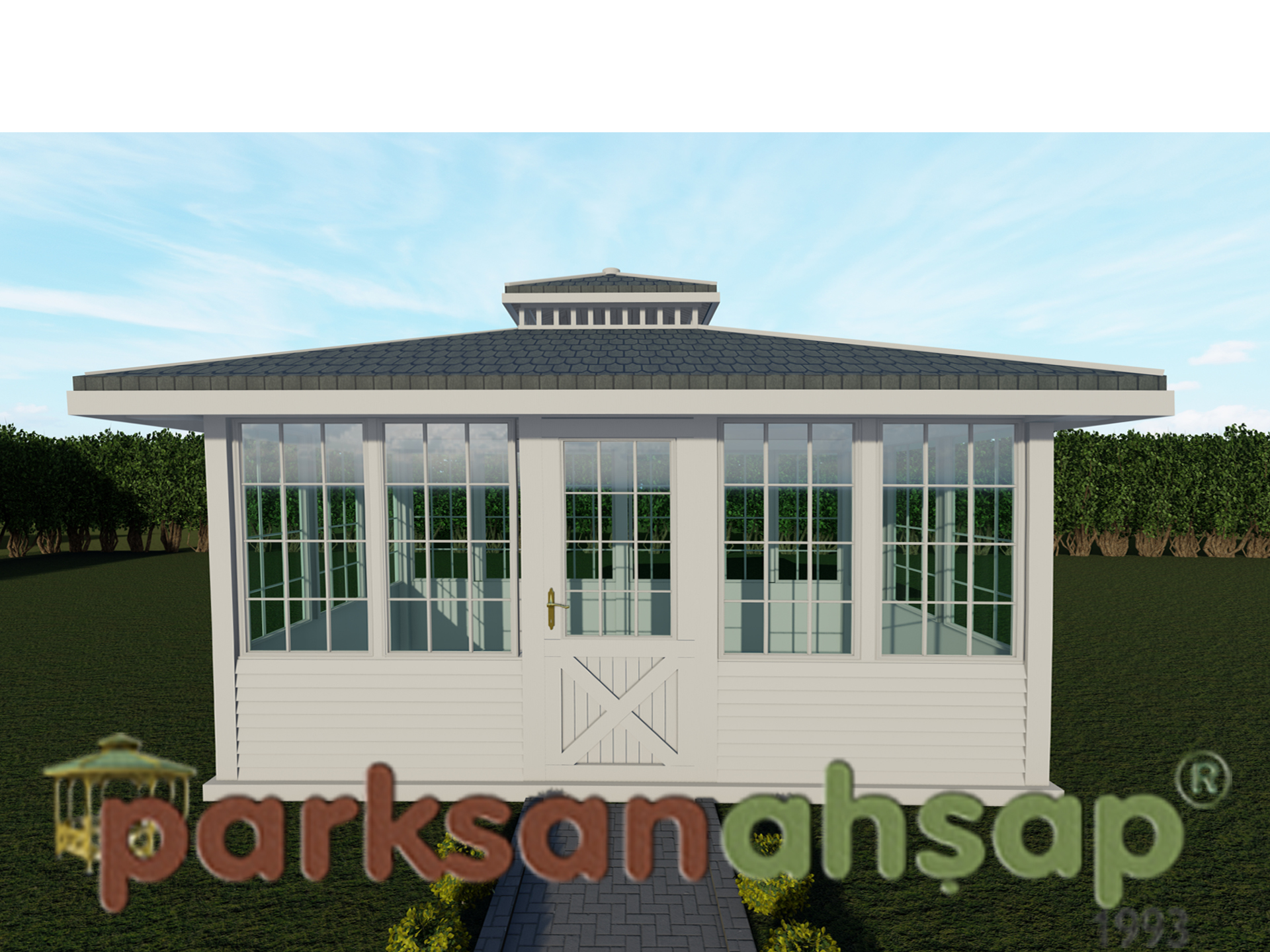 Ahşap Camlı Kamelya 300(L)x500(W)x330(H)-70263  