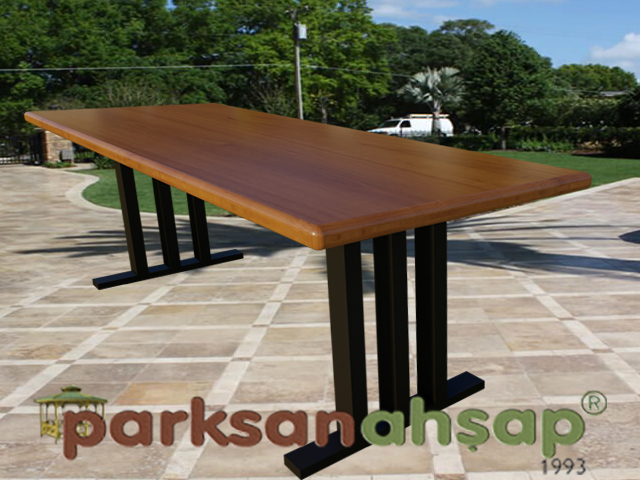 Ahşap Dikdörtgen Masa (Profil Ayak) 195(L)x80(W)x75(H)-70749