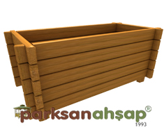 Ahşap Saksı 100(L)x60(W)x55(H) - 70831