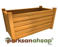Ahşap Saksı 100(L)x60(W)x60(H) - 70832
