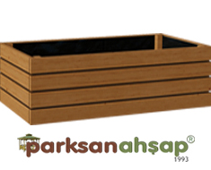 Ahşap Saksı 125(L)x40(W)x40(H) - 70821
