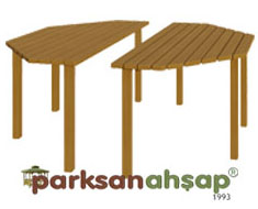 Ahşap Sekizgen Masa Takımı 190(Çap)x75(H)-70730