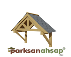 Ahşap Kapı Giriş Sundurma 188(L)x78(W)x145(H)-70301 