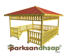 Ahşap Kamelya Kare 400(L)x400(W)x300(H)-70133