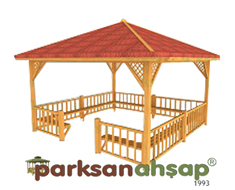  Ahşap Kamelya Kare 400(L)x400(W)x300(H)-70131