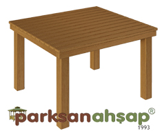 Kafe Balkon Kare Masa 100(L)x100(W)x75(H)-70720