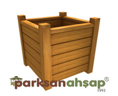 Ahşap Saksı 60(L)x60(W)x60(H) - 70826 
