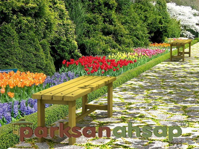 Ahşap Bank 140(L)x40(W)x45(H) - 70609