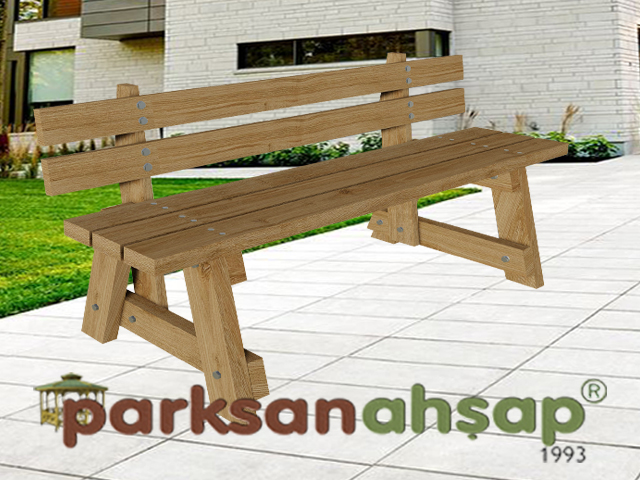 Ahşap Bank 140(L)x30(W)x45(H) - 70625