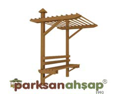 Ahşap  Pergole Bank 150(L)x200(W)x250(H)-70336