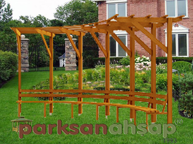 Ahşap Pergole 150(L)x500(W)x250(H) - 70395