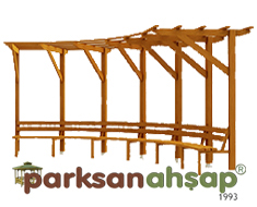 Ahşap Pergole 150(L)x500(W)x250(H) - 70395