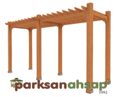 Ahşap  Pergole 200(L)x1000(W)x250(H) - 70360