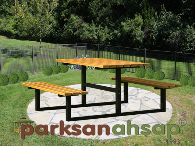 Piknik Masası  (Metal Ayaklı) 145(L)x182(W)x75(H)-70535