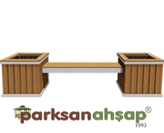 Ahşap Saksılı Bank 240(L)x60(W)x60(H) - 70838