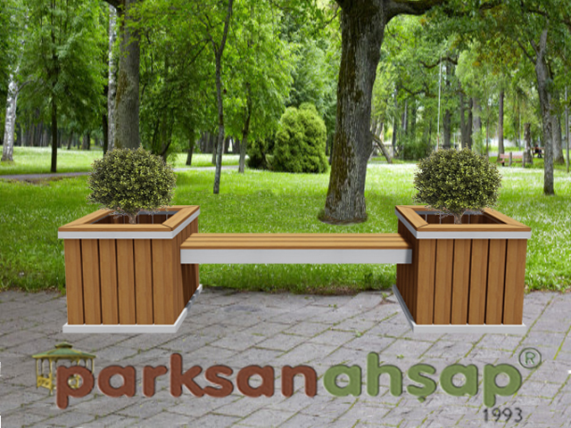 Ahşap Saksılı Bank 240(L)x60(W)x60(H) - 70838