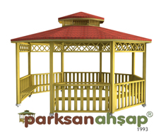 Ahşap Kamelya Sekizgen 500(L)x500(W)x330(H) - 70171