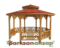 Ahşap Kamelya Sekizgen 400(L)x400(W)x330(H) - 70166