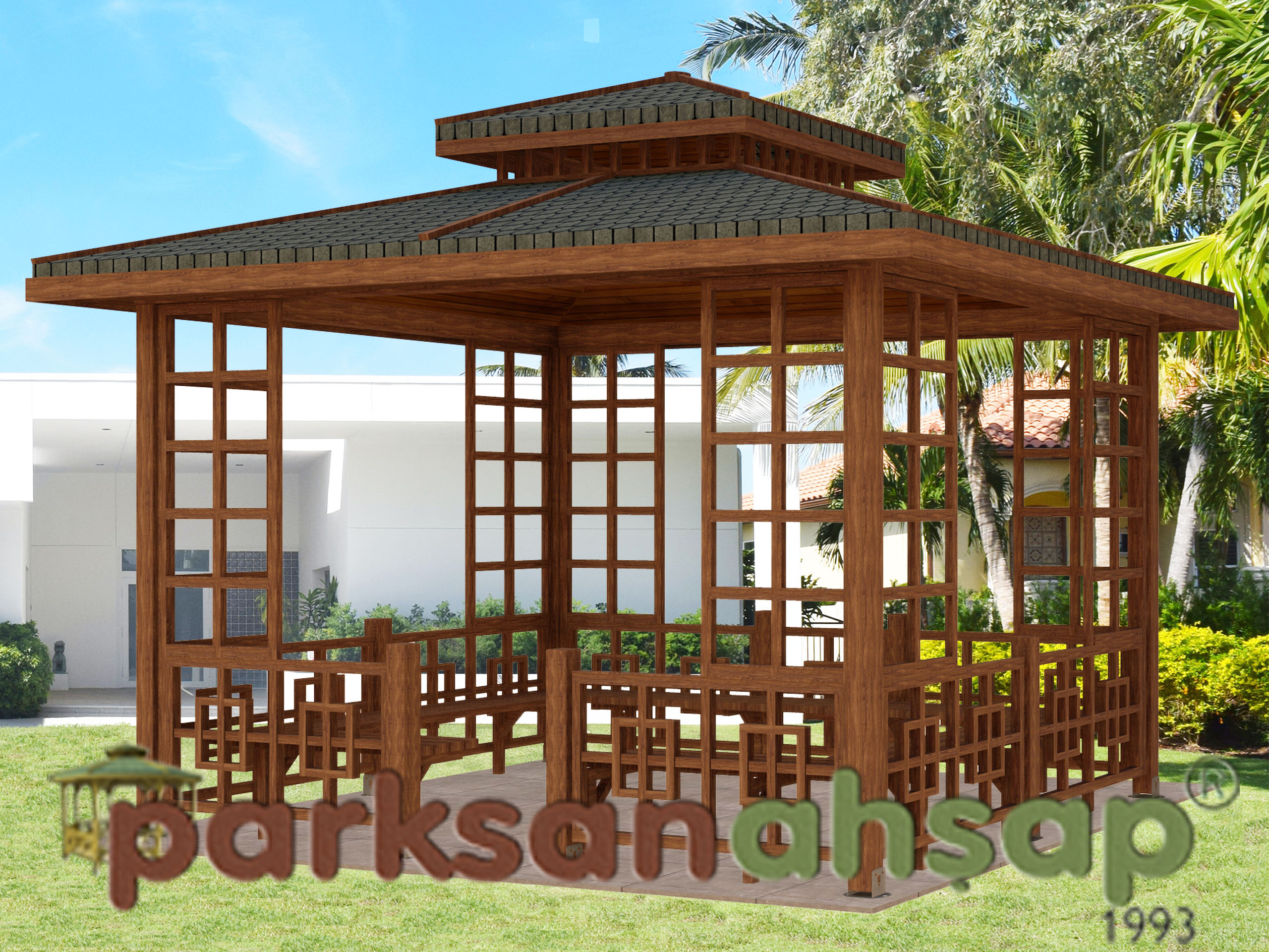 Ahşap Kamelya Dikdörtgen 300(L)x400(W)x330(H) - 70211