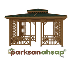 Ahşap Kamelya Dikdörtgen 400(L)x500(W)x330(H) - 70233 