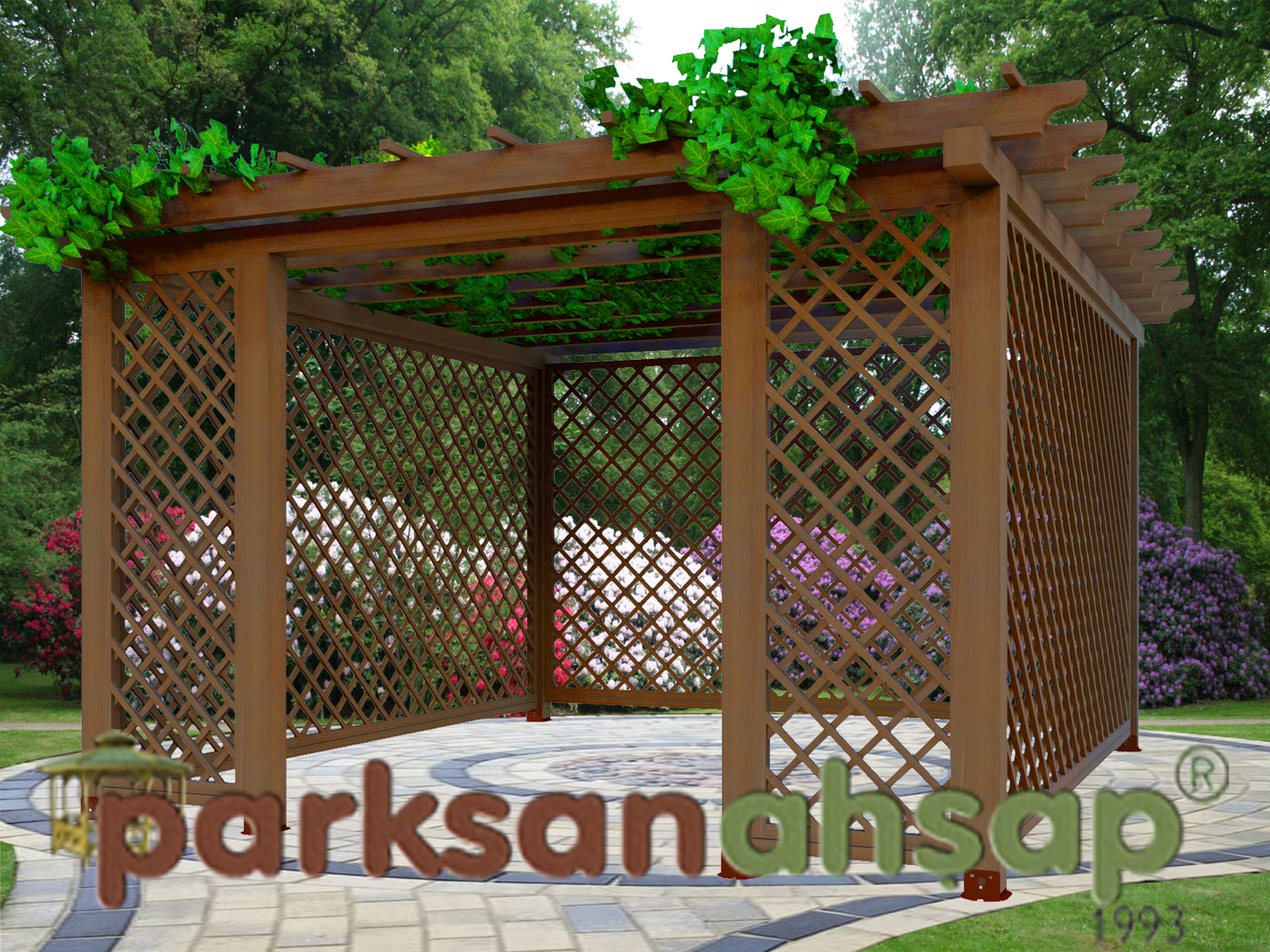 Ahşap Pergole 300(L)x400(W)x264(H) - 70382