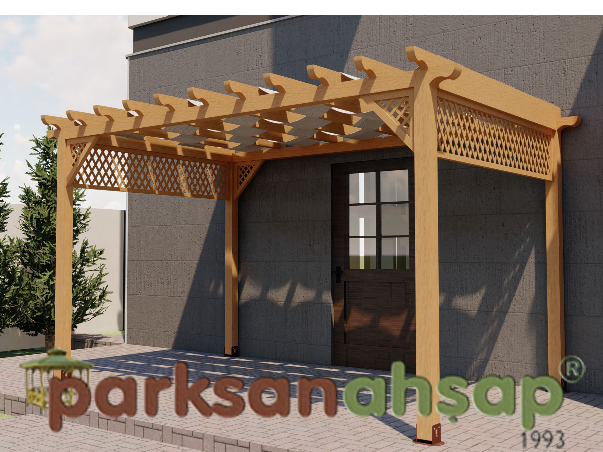 Ahşap Veranda 400(L)x250(W)x250(H) - 70322