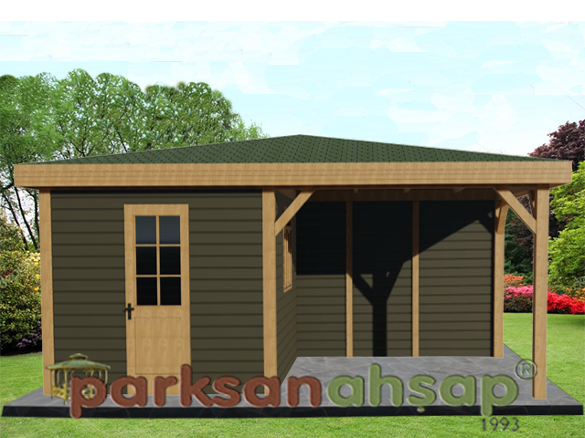 Ahşap Tek Odalı Kamelya 300(L)x640(W)x300(H) - 70266 