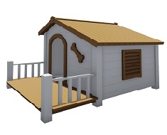 Ahşap Köpek Kulübesi - 71108