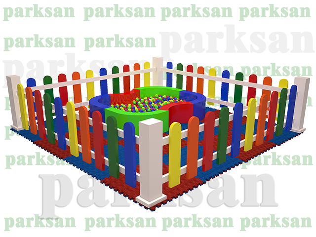 Ahşap Dış Mekan Oyun Alanı Çiti  - 70993