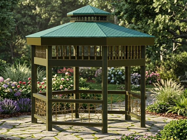 Metal Kamelya Kameriye ve Gazebo Modelleri / Metal Altıgen Kamelya 300x300x330 (LWH) 0070231- Aktif      YENİ ÜRÜN