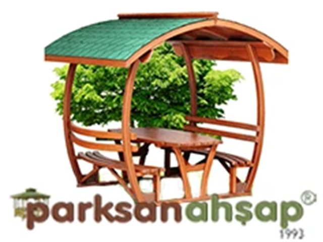Ahşap Çatılı Piknik Masaları / Çatılı Piknik Masası (Ahşap) 253(L)x248(W)x242(H) - 70420