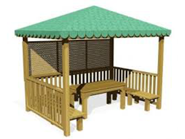 Kameriye ve Gazebo Modelleri  /  Ahşap Mini Kameriye 200(L)x250(W) - 70105
