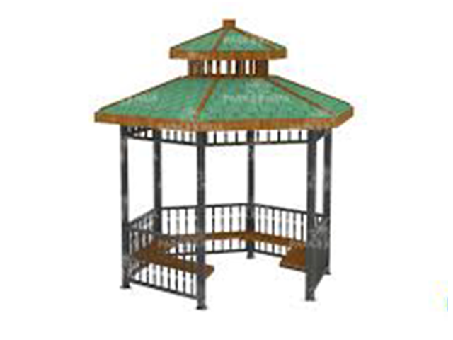 Kameriye ve Gazebo Modelleri  / Metal Altıgen Gazebo 300(L)x300(W) - 70148