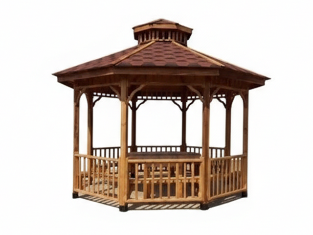 Kameriye ve Gazebo Modelleri  / Ahşap Sekizgen Gazebo 300(L)x300(W) -70154