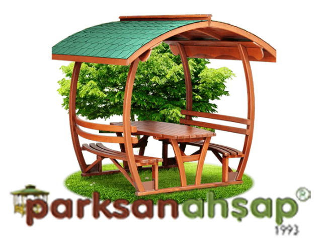 Çatılı Piknik Masası (Ahşap) 253(L)x248(W)x242(H) - 70415